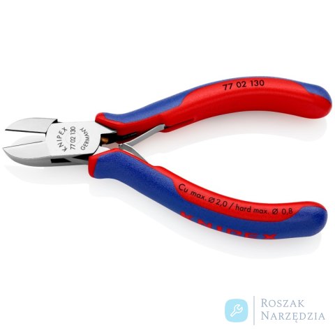 Szczypce tnące boczne dla elektroników 77 02 130 KNIPEX