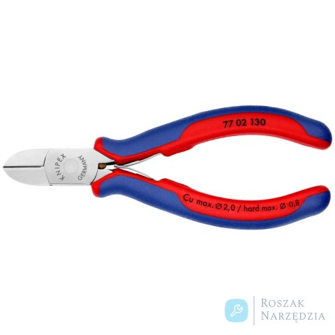 Szczypce tnące boczne dla elektroników 77 02 130 KNIPEX