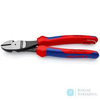 Szczypce tnące boczne o zwiększonym przełożeniu 74 02 200 T KNIPEX