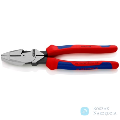 Szczypce uniwersalne o zwiększonym przełożeniu „Lineman's" 09 02 240 Model amerykański KNIPEX Szczypce uniwersalne o zwiększonym przełożeniu „Lineman's" 09 02 240 Model amerykański KNIPEX