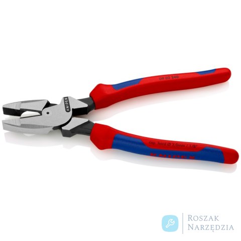 Szczypce uniwersalne o zwiększonym przełożeniu „Lineman's" 09 02 240 Model amerykański KNIPEX Szczypce uniwersalne o zwiększonym przełożeniu „Lineman's" 09 02 240 Model amerykański KNIPEX