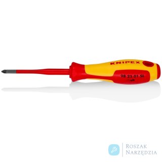 Wkrętak (Slim) do śrub z gniazdem krzyżowym 98 25 01 SL Pozidriv® KNIPEX