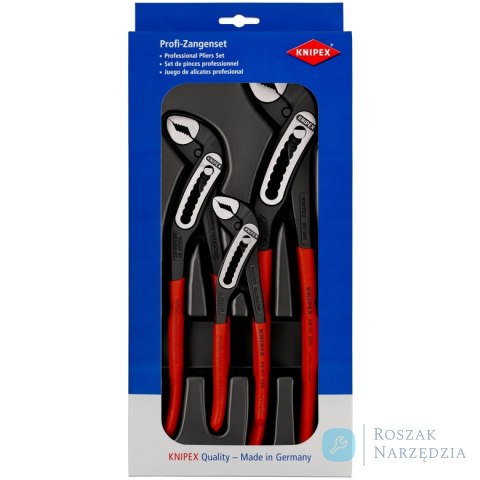 Zestaw szczypiec do rur KNIPEX Alligator® 00 20 09 V03 1 x 87 01 150, 1 x 87 01 250, 1 x 87 01 300 KNIPEX