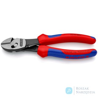 KNIPEX TwinForce® 73 72 180 F Szczypce tnące boczne o dużej wytrzymałości Ze sprężyną rozwierającą KNIPEX