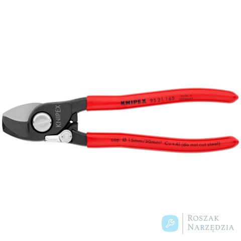 Nożyce do kabli 95 21 165 Ze sprężyną rozwierającą KNIPEX