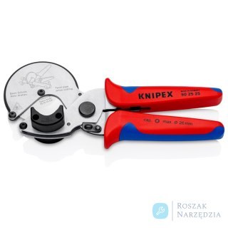 Obcinak do rur kompozytowych i z tworzyw sztucznych 90 25 25 KNIPEX