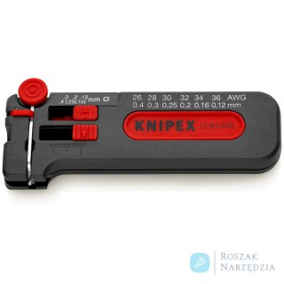 Ściągacz izolacji w wersji miniaturowej 12 80 040 SB KNIPEX