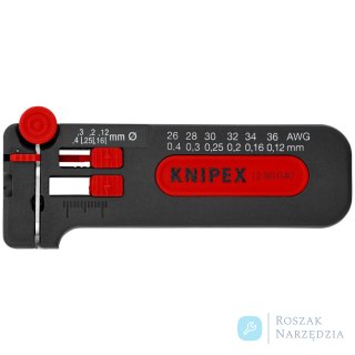 Ściągacz izolacji w wersji miniaturowej 12 80 040 SB KNIPEX