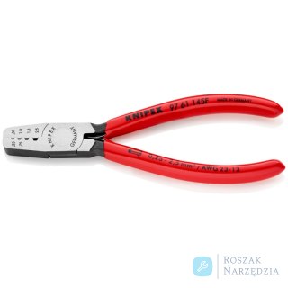 Szczypce do zagniatania tulejek kablowych 97 61 145 F KNIPEX