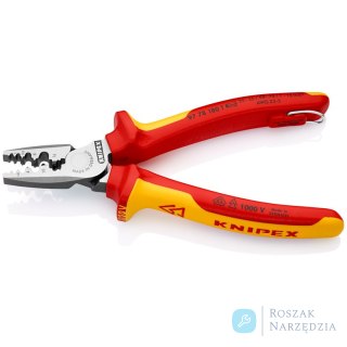 Szczypce do zagniatania tulejek kablowych 97 78 180 T KNIPEX