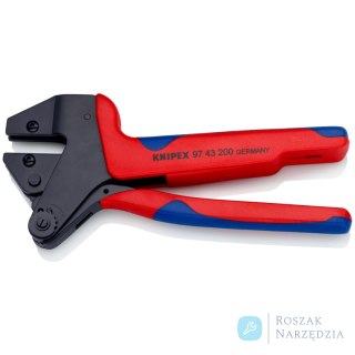 Szczypce do zagniatania typu Crimp System 97 43 200 A Do wymiennych matryc zagniatających KNIPEX