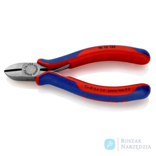 Szczypce tnące boczne 76 12 125 Dla elektromechaników KNIPEX