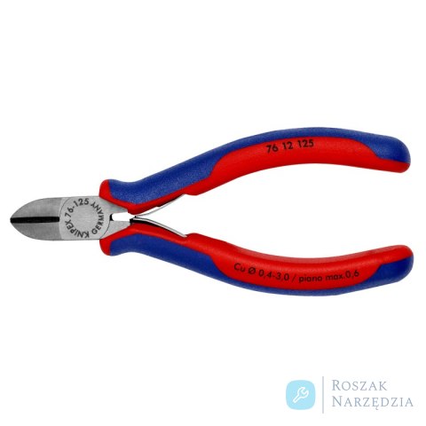 Szczypce tnące boczne 76 12 125 Dla elektromechaników KNIPEX