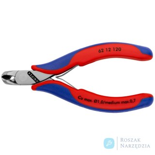 Szczypce tnące kątowe dla elektroników 62 12 120 KNIPEX