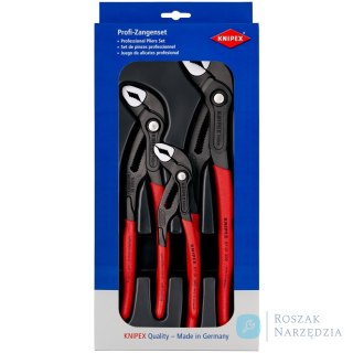 Zestaw szczypiec KNIPEX Cobra® 00 20 09 V02 1 x 87 01 150, 1 x 87 01 250, 1 x 87 01 300 KNIPEX