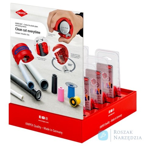 Ekspozytor na ladę sklepową 00 18 01 V43 8 części KNIPEX