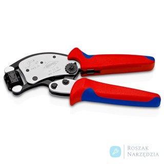 KNIPEX Twistor® T 97 53 19 Samonastawne szczypce do zagniatania tulejek kablowych Z głowicą obrotową KNIPEX