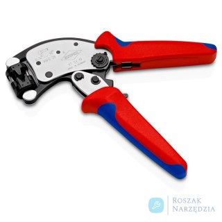 KNIPEX Twistor® T 97 53 19 Samonastawne szczypce do zagniatania tulejek kablowych Z głowicą obrotową KNIPEX