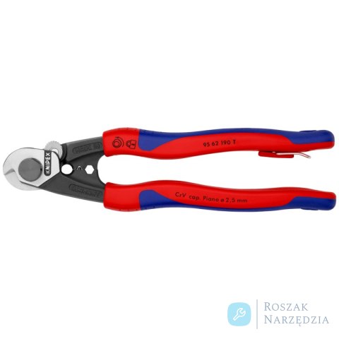 Nożyce do lin stalowych 95 62 190 T Kute KNIPEX