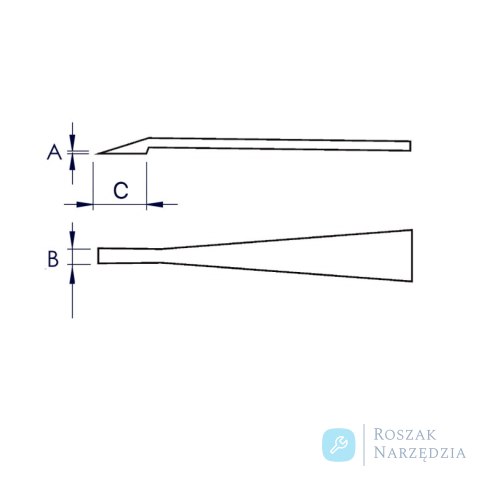 Pinceta z tworzywa sztucznego ESD 92 09 04 ESD KNIPEX