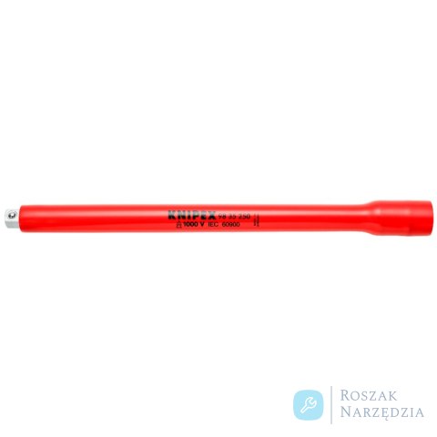 Przedłużacz 98 35 250 Z gniazdem/zabierakiem czworokątnym 3/8" KNIPEX