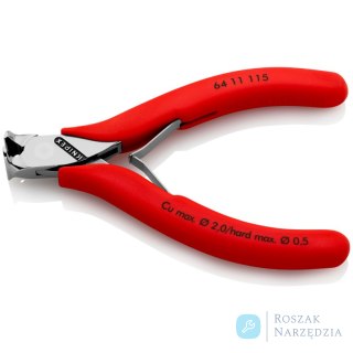 Szczypce tnące czołowe dla elektroników 64 11 115 KNIPEX