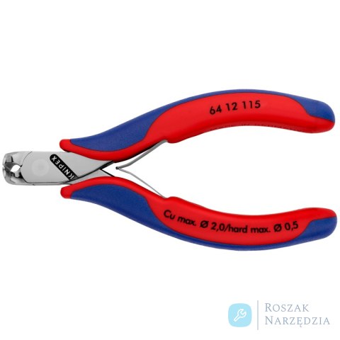 Szczypce tnące czołowe dla elektroników 64 12 115 KNIPEX