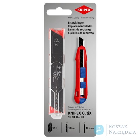 Zestaw części zamiennych z szyną stabilizującą do 90 10 165 BK 90 10 165 E01 KNIPEX