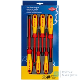 Zestaw wkrętaków 00 20 12 V01 6-częściowy KNIPEX