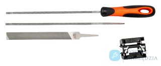 Zestaw pilników łańcuchowych okrągłych 200 mm z rękojeścią Ergo+ i ostrzałką, średnica 4.0 mm, dla pił 3/8" RG BAHCO