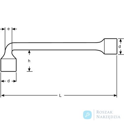 Klucz fajkowy metryczny 6 mm BAHCO