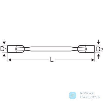 Klucz nasadowy dwustronnie uchylny 6x7 mm BAHCO