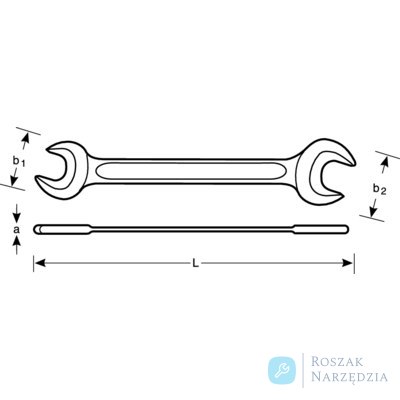 Klucz płaski dwustronny 10x13 mm BAHCO