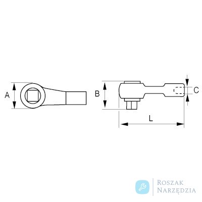 Główka do grzechotki 1" 9550N BAHCO