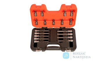 Zestaw nasadek 1/2" z bitami TORX, 18 sztuk BAHCO