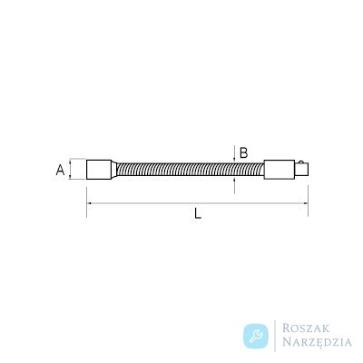 Przedłużka elastyczna 1/4" 148 mm BAHCO