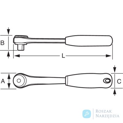 Grzechotka dwukierunkowa 1/4", 72 zęby, SB6950RN BAHCO Grzechotka dwukierunkowa 1/4", 72 zęby, SB6950RN BAHCO