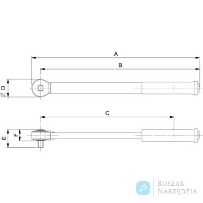 Klucz dynamometryczny mechaniczny klikowy 2500Nm regulowany 1 cal BAHCO