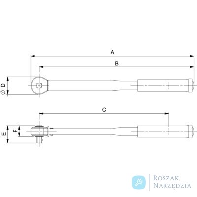 Klucz dynamometryczny elektroniczny 40-800 Nm, z pomiarem kąta, ze stałą grzechotką 3/4" TAWM34800 BAHCO