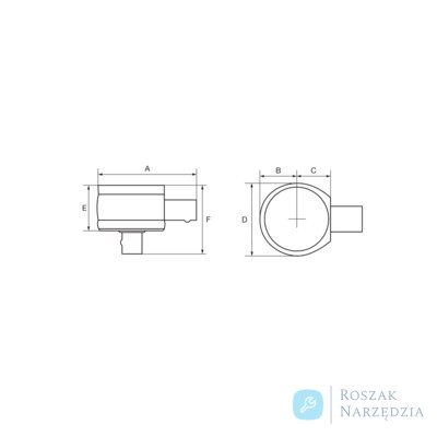 Grzechotka wtykowa 14x18 mm z zabierakiem 1/2" BAHCO