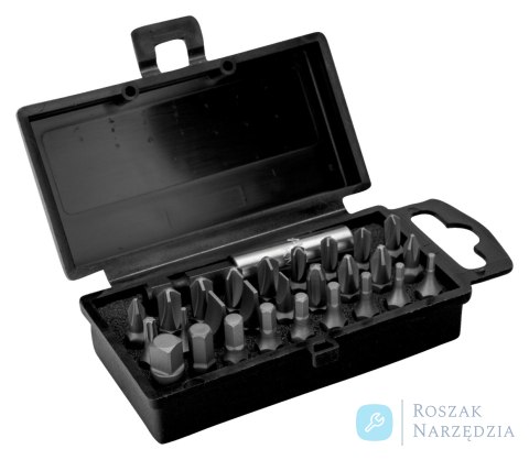 Zestaw bitów wkrętakowych i adapter 1/4" - 28 szt. Phillips, TORX, TORQ-set BAHCO