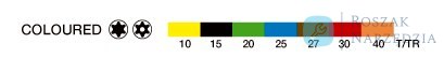 Zestaw bitów 54 szt. sześciokątne, płaskie, Phillips, Pozidriv, Robertson, TORX z otworem, kolorowe TORX BAHCO
