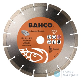 Tarcza diamentowa 230mm x 2.5mm x 22.23mm do betonu wzmocnionego BAHCO