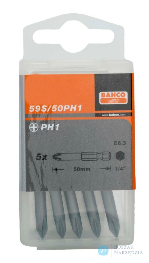 Bit 1/4" PH1x50 mm, 2 szt. BAHCO