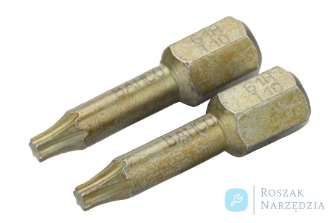 Bit utwardzony 1/4" Torsion do śrub TORX T20x25 mm, 10 szt. BAHCO Bit utwardzony 1/4" Torsion do śrub TORX T20x25 mm, 10 szt. BAHCO