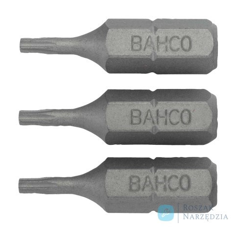 Bit 1/4" do śrub TORX, z otworem TR10x25 mm, 3 szt. BAHCO