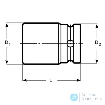 Nasadka udarowa 3/8" 6-kątna 13/16" BAHCO