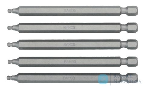 Bity 1/4" do śrub imbusowych z kulką, zestaw 3 szt. (5, 6, 8 mm x 89 mm) BAHCO