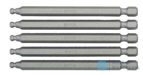 Bity 1/4" do śrub imbusowych z kulką, zestaw 3 szt. (5, 6, 8 mm x 89 mm) BAHCO