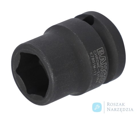 Nasadka udarowa 1/2" z profilem sześciokątnym 27 mm z wykończeniem fosforanowanym BAHCO